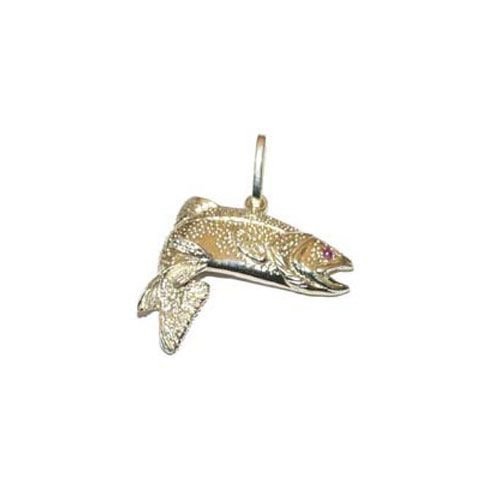 Silver Rainbow Trout Pendant - 010