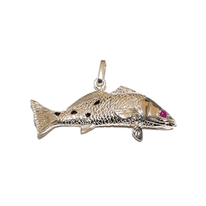 Silver Redfish Flat Pendant - 152
