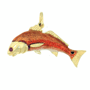 Silver Redfish Small Pendant - 262 HE