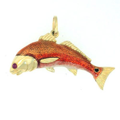 Silver Redfish Small Pendant - 262 HE
