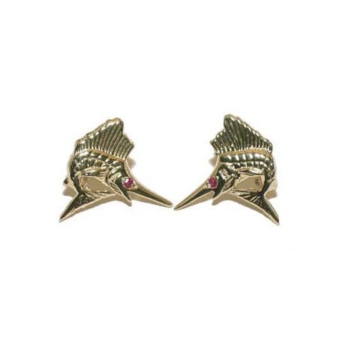 Silver Sailfish Earrings - 607