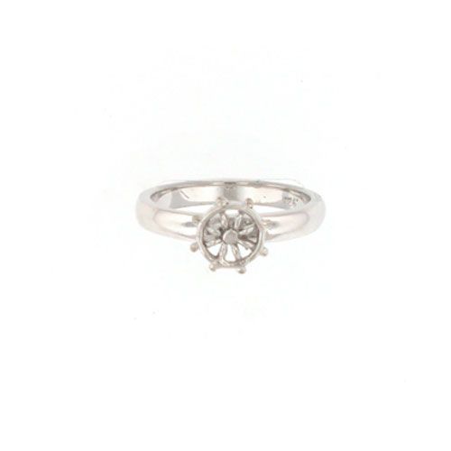 Silver Ship Wheel 3mm Stackable Ring - 794 SW