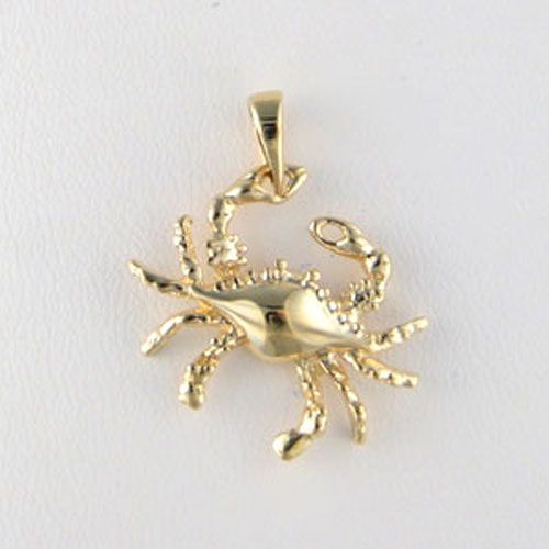 Silver Small Claw Hung Crab Pendant - 379