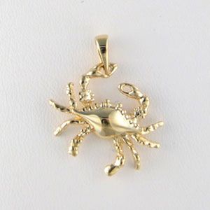 Silver Small Claw Hung Crab Pendant - 379