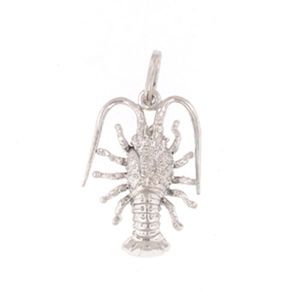 Silver Small Lobster Pendant - 383