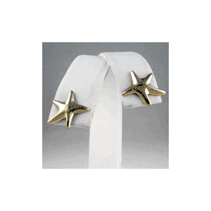 Silver Small Star Earrings - 654