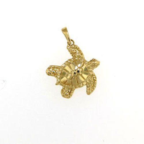 Silver Small Turtle Pendant - 380