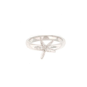Silver Starfish 3mm Stackable Ring - 794 SF