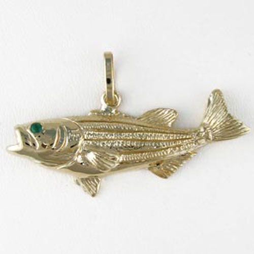 Silver Striped Bass Pendant - 238