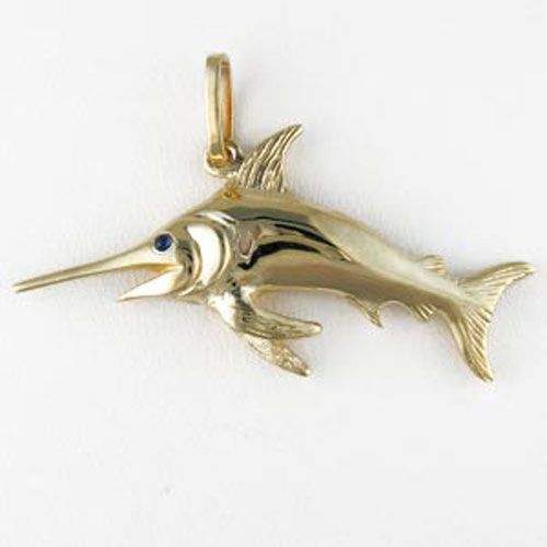 Silver Swordfish Pendant - 203