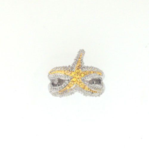 Silver Tiny Luxe Starfish Ring - 793 S