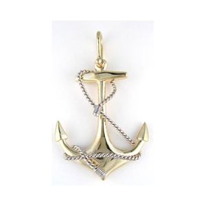 Silver Xl Anchor Pendant - 326