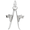 Skiing Charm White Gold - 10-0551
