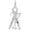 Skiing Charm White Gold - 10-0776
