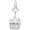 Skiing Gondola Charm Silver - 10-2909