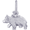 Small Black Bear Charm Silver - 10-2424