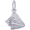 Small Conch Shell Charm Silver - 10-0626