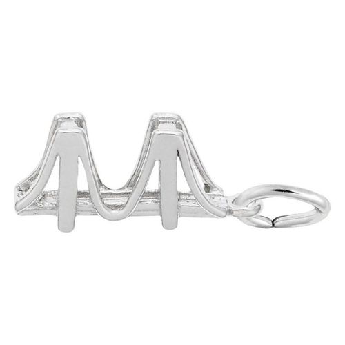 Small Golden Gate Bridge Charm - 14K White Gold - 10-6193-wg