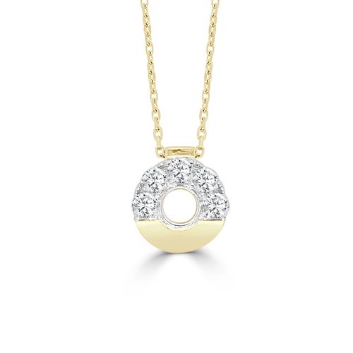 Small Half Diamond Nebula Pendant