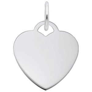 Small Heart - Classic Charm - 14K White Gold - 10-8420