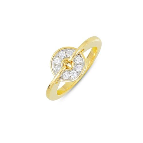 Small Spinning Disc Diamond Ring