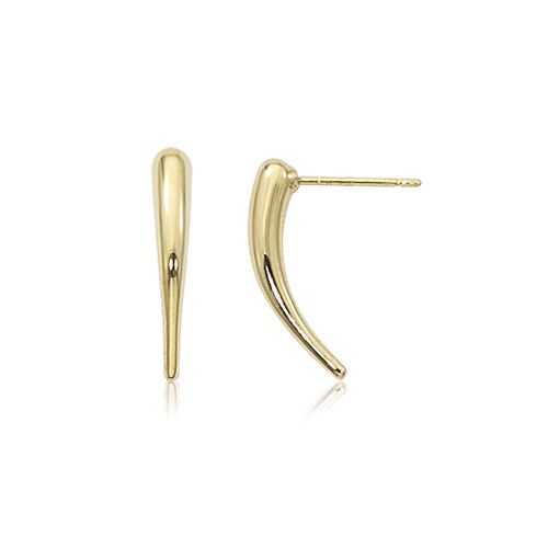 Small Teardrop with Post Earrings - 14K Yellow Gold
