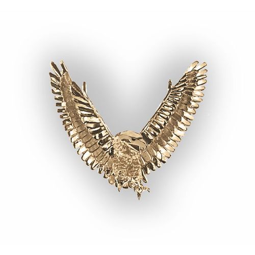 Small Victory Eagle Pendant - 14K Yellow Gold