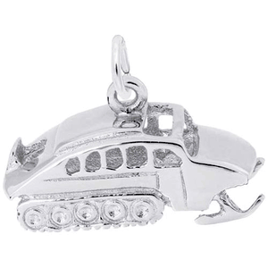 Snow Cat Charm 14K While Gold - 10-2187-0-14KW