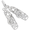 Snow Shoes Charm Silver - 10-2324