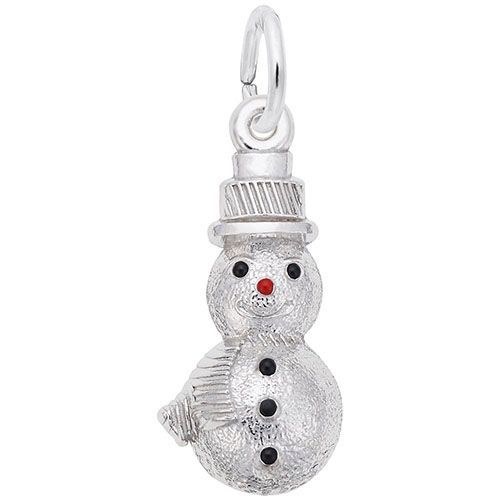 Snowman W/9152 Necklace  - Sterling Silver  - 28-6552-52-SS