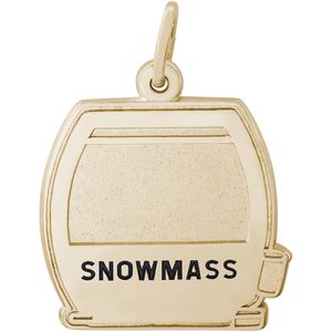 Snowmass Cable Car Charm - 10K Gold