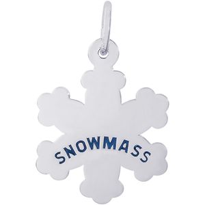 Snowmass Snowflakes Charm - 14K White Gold