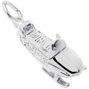 Snowmobile Charm 14K While Gold - 10-7756-0-14KW