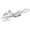 Snowmobile Charm-White Gold - 10-8289