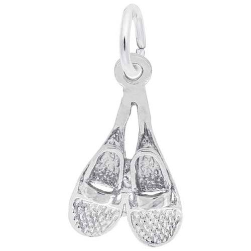Snowshoes Charm 14K While Gold - 10-2318-0-14KW