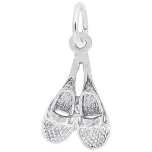Snowshoes Charm 14K While Gold - 10-2318-0-14KW