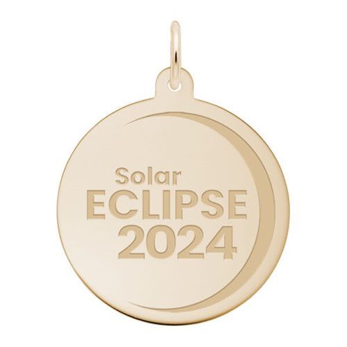 Solar Eclipse Charm  - 14K Gold  - 10-1016-0-14K