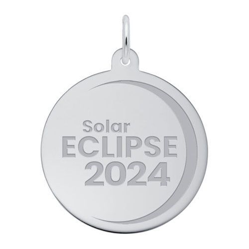 Solar Eclipse Charm  - Sterling Silver  - 10-1016-0-SS