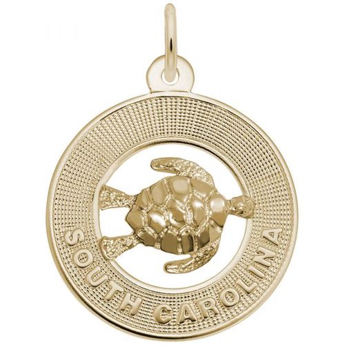 South Carolina Ring W/turtle Charm - 14k Gold - 10-1945-0-14K