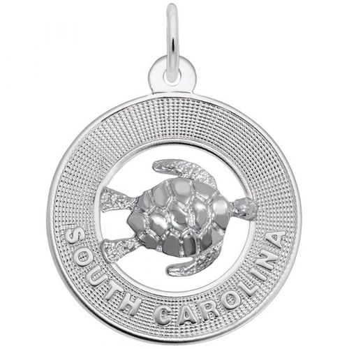 South Carolina Ring W/turtle Charm - 14k Gold - 10-1945-0-14KW