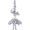 Spanish Dancer Charm Silver - 10-2271