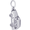Sport Utility Vehicle Truck Charm Silver - 10-8237