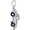 Sports Car Charm Silver - 10-2980