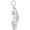 Sports Car Charm White Gold - 10-2984