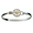 SS/14k Gold 4mm Compass Hook Bracelet 8.0  - C4COMP80