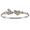 Ss/14ky 4mm Peace Two Tone Bracelet 6.5 Inch - TT4PEACE65