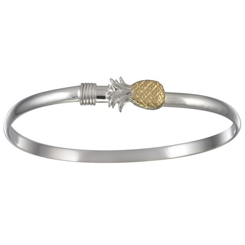 Ss/14ky 4mm Pineapple Two Tone Bracelet 8.0 Inch - TT4PNA80