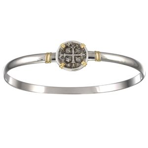 Ss/14ky 4mm Treasure Coin Two Tone Bracelet 8.5 Inch - TT4TC85