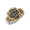 SS/ 14ky Spain Square Coin Two Tone Rings 7  - TCRTTSQ70