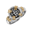 Ss/ 14ky Treasure Coin Mini Two Tone Ring 11 - TCRTTMIN11